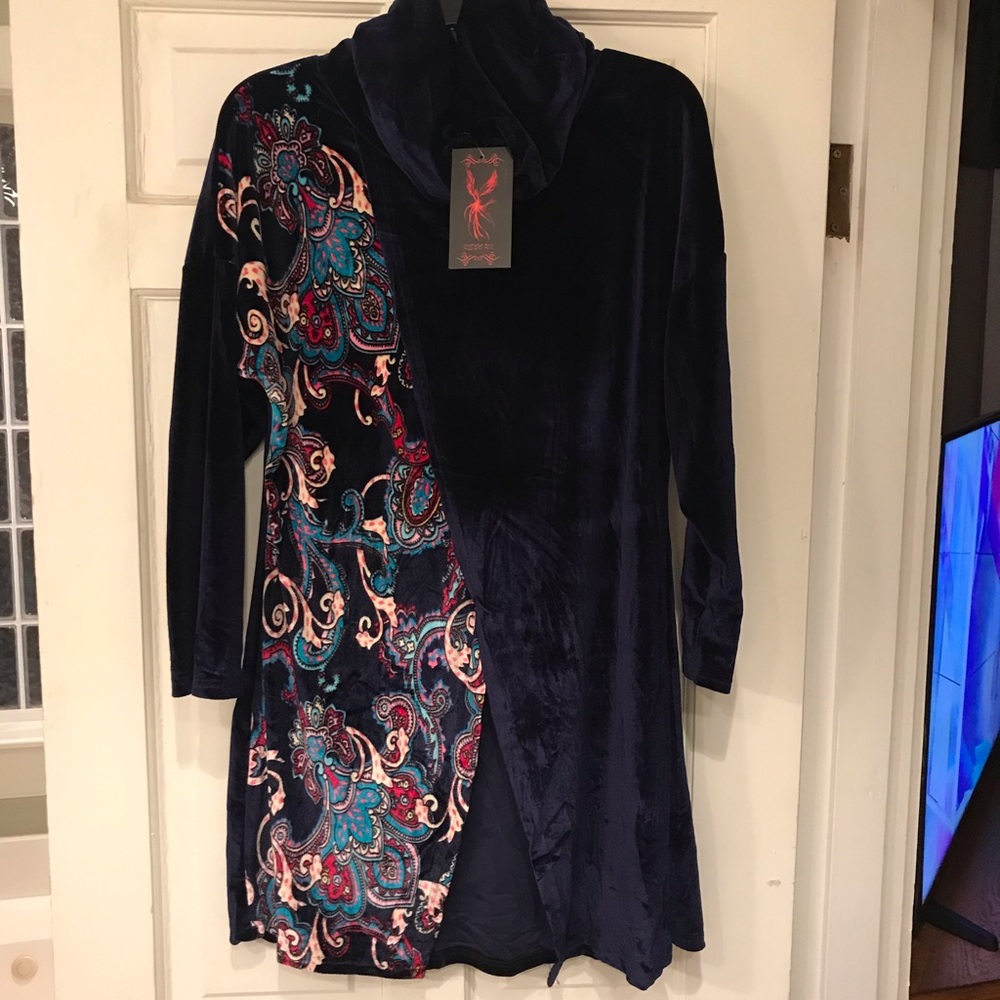 VELVET 💙COWL NECK💙 TUNIC XL NWT